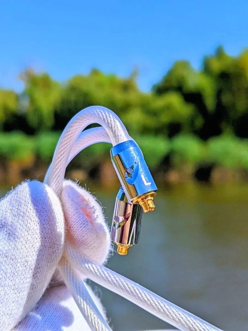 кабель для iem наушников mmcx 2pin 0.78 lytz type6 серебро,медь,золото — фото 3