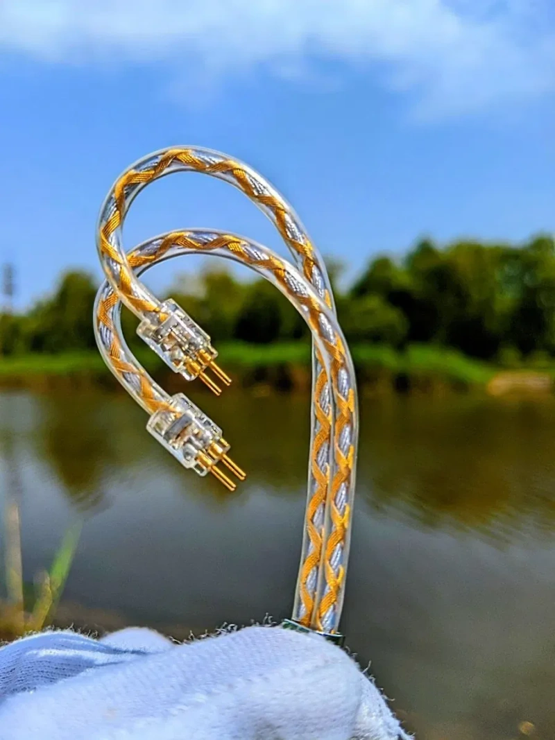 Кабель mmcx 2pin 0.78 type6 монокристаллическая медь , масло, позолота — фото 5