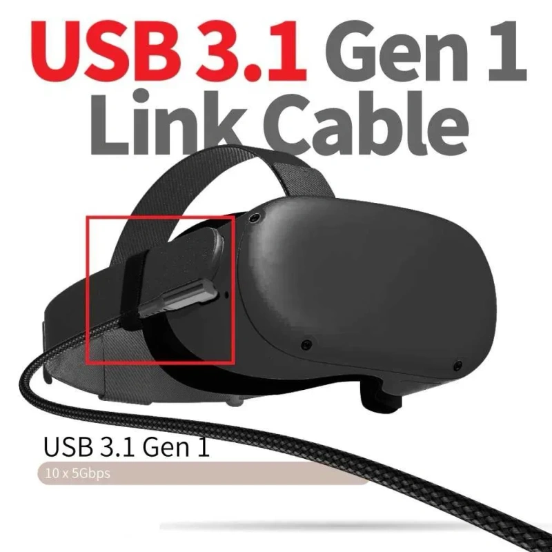 Кабель Oculus Link USB-С, 5 метрів, для шлему ВР Oculus Quest 1/2/3 — фото 7
