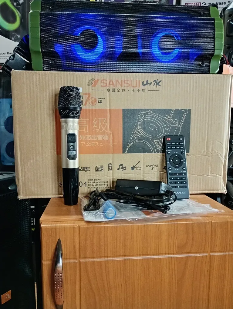 Караоке акустика SUNSUI(блютуз,SD,USB) ПультДУ,микрофон — фото 4