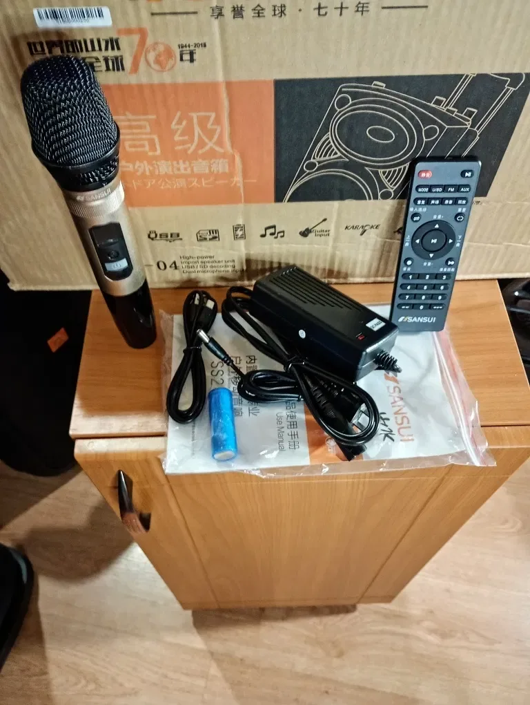 Караоке акустика SUNSUI(блютуз,SD,USB) ПультДУ,микрофон — фото 5