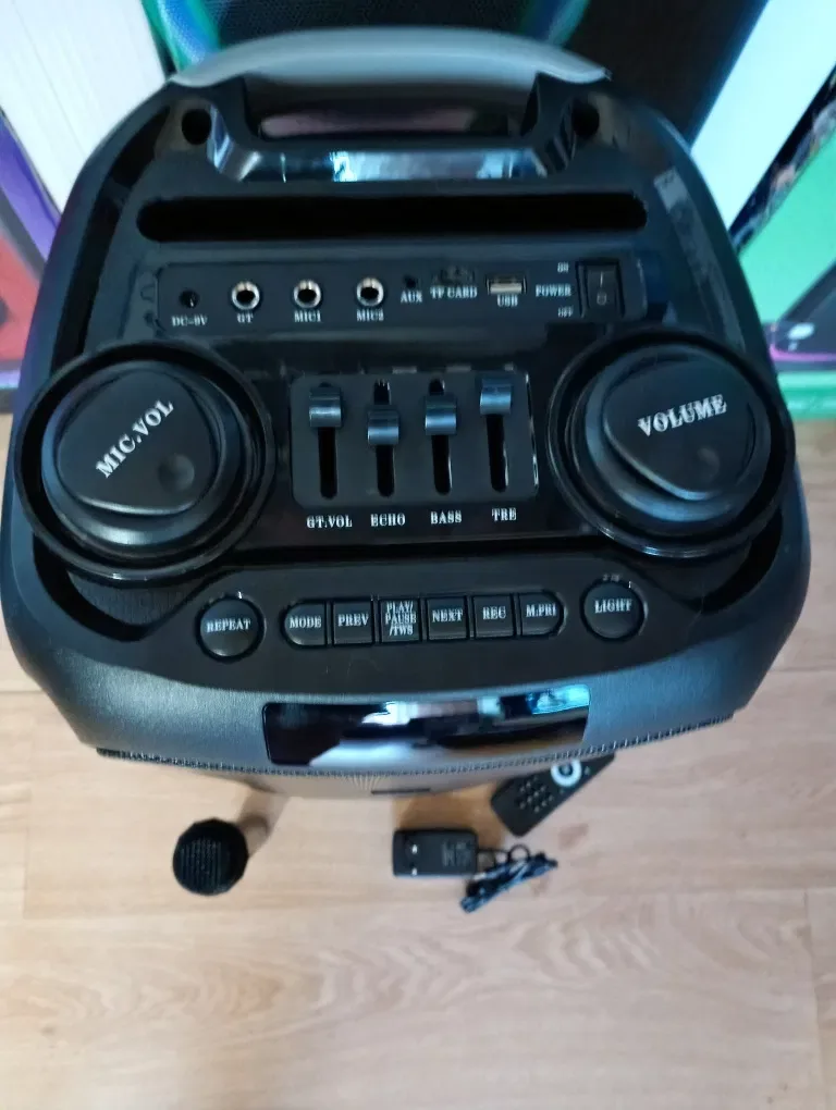 Караоке акустика Yoshita(блютуз,USB,SD, FM-радио) ПультДУ, микрофон. — фото 5