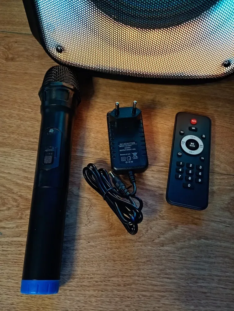 Караоке акустика Yoshita(блютуз,USB,SD, FM-радио) ПультДУ, микрофон. — фото 8