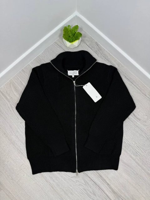 Кардиган Maison Margiela чорний Чоловічий кардиган Мейсон Марджела вʼязаний