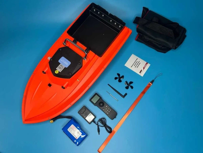 Карповый кораблик 12V Flytec D80B GPS 100 точек для рыбалки 46800mAh Прикормочный  для завоза прикормки c автопилотом — фото 5