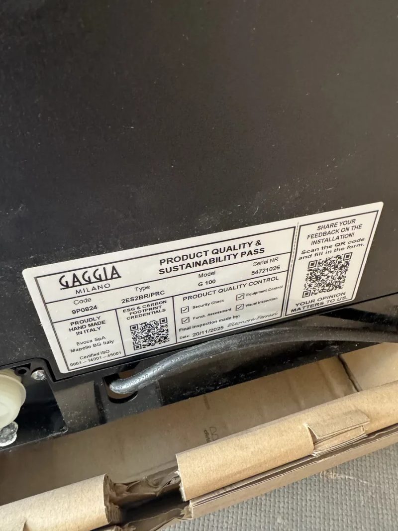 Кавомашина Gaggia G100 Black – Розпродаж! — фото 4