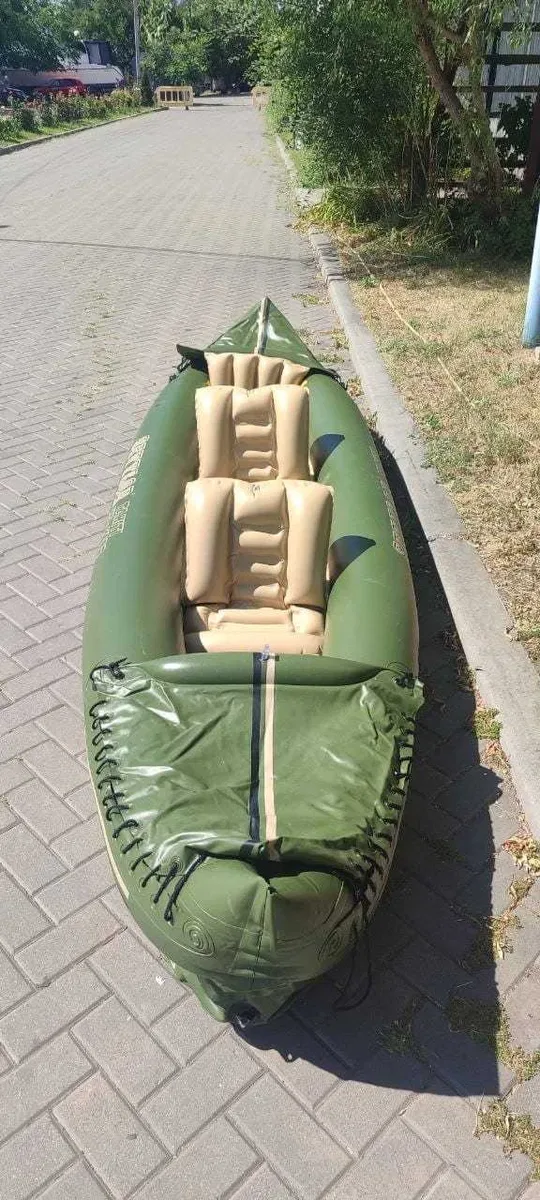 Каяк байдарка 3 місця Sevylor Tahiti HF K КАЯК Kayak Molveno байдарка SUP САП дошка 2 шари слоя доска надувна Aqua Marina Tomahawk AIR C K AquaMarina — фото 3