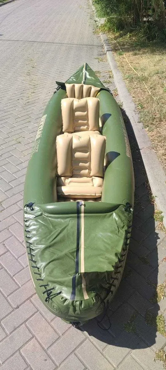 Каяк байдарка 3 місця Sevylor Tahiti HF K КАЯК Kayak Molveno байдарка SUP САП дошка 2 шари слоя доска надувна Aqua Marina Tomahawk AIR C K AquaMarina — фото 5