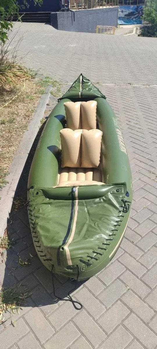 Каяк байдарка 3 місця Sevylor Tahiti HF K КАЯК Kayak Molveno байдарка SUP САП дошка 2 шари слоя доска надувна Aqua Marina Tomahawk AIR C K AquaMarina — фото 8