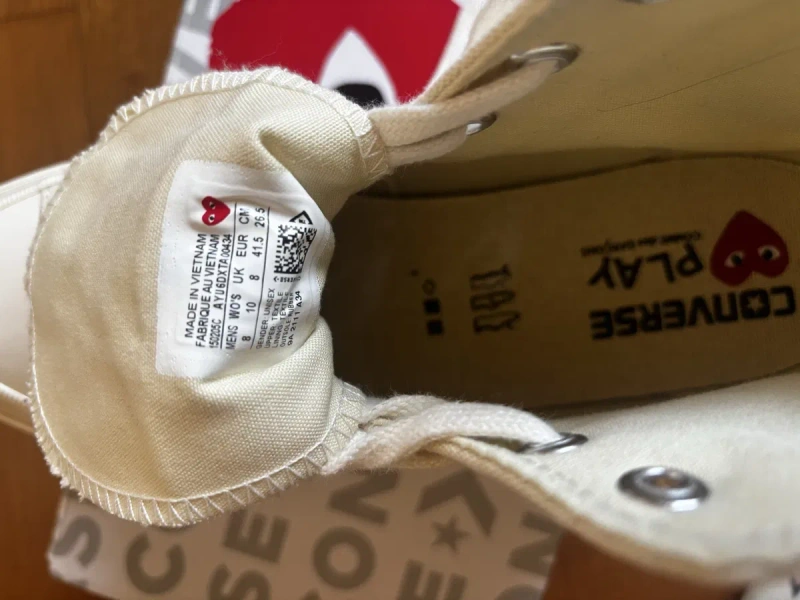 Кеди  Converse x Comme Des Garcons PLAY  Жіночі 41.5 Розмір — фото 4