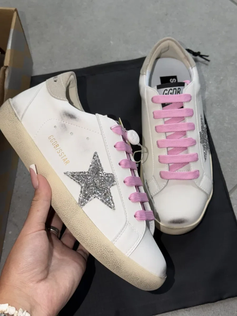 Кеди golden goose 37,38 розміри ,срібна зірка голен — фото 3