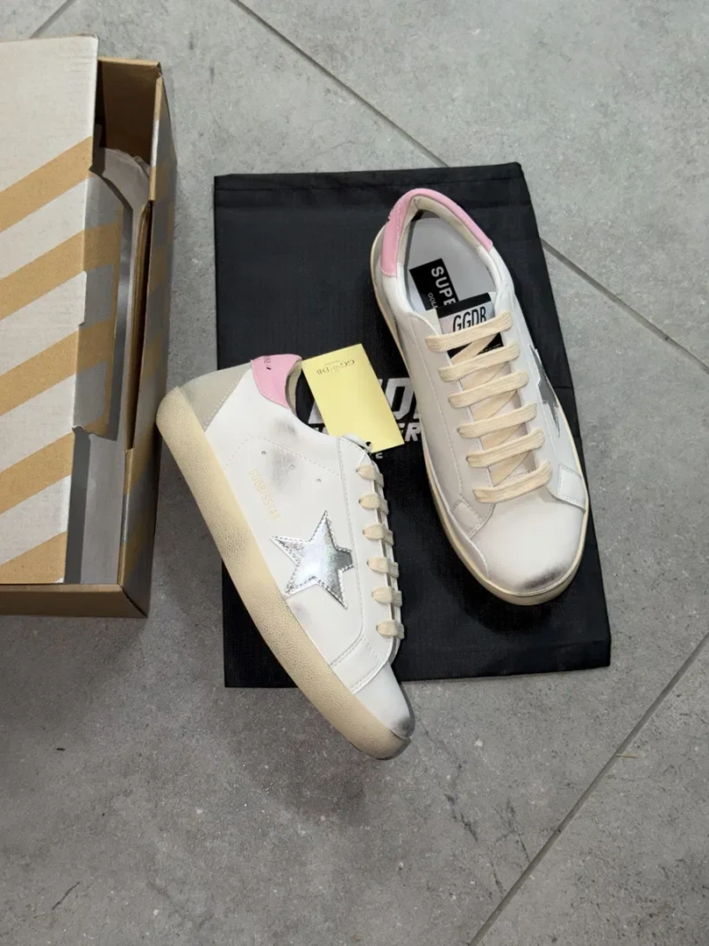 Кеди golden goose 39 розмір,родевий залник голен гус — фото 2