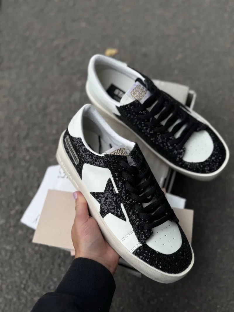 Кеди кросівки голден гуз golden goose gg кроссовки гуси со звездой женские с потертостями — фото 2