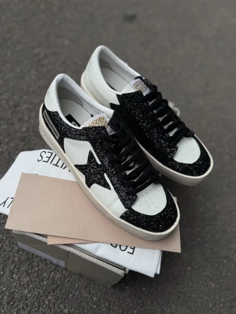 Кеди кросівки голден гуз golden goose gg кроссовки гуси со звездой женские с потертостями — фото 4