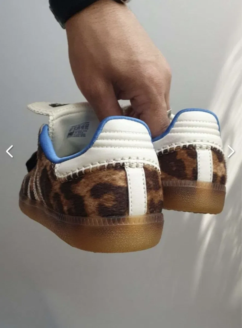 Кеди Кросівки кроссовки Adidas Samba Pony Wales Bonner Leopard — фото 5