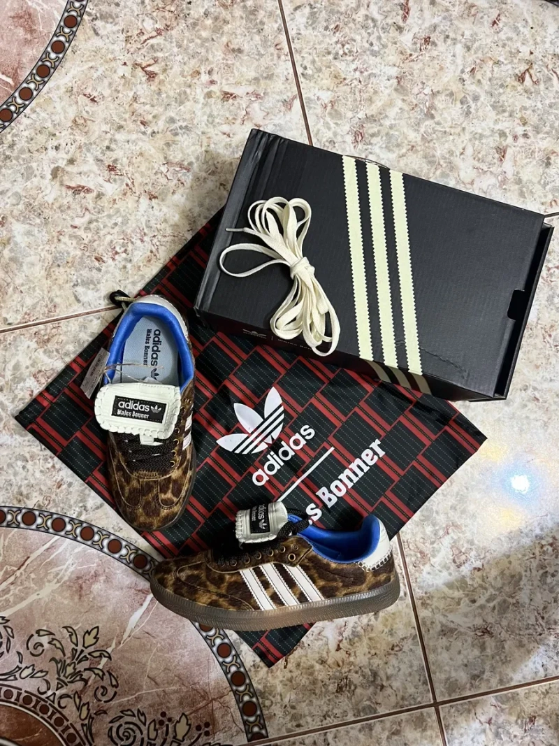 Кеди Кросівки кроссовки Adidas Samba Pony Wales Bonner Leopard — фото 8