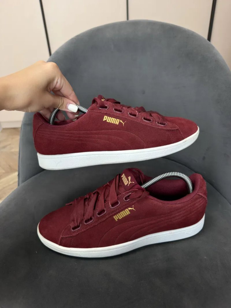 Кеди жіночі, Puma Vikky бордові (розмір 39) оригінал — фото 2