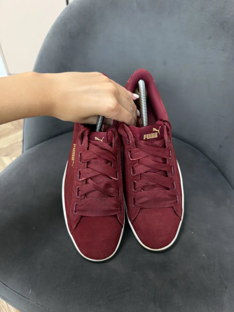Кеди жіночі, Puma Vikky бордові (розмір 39) оригінал — фото 3