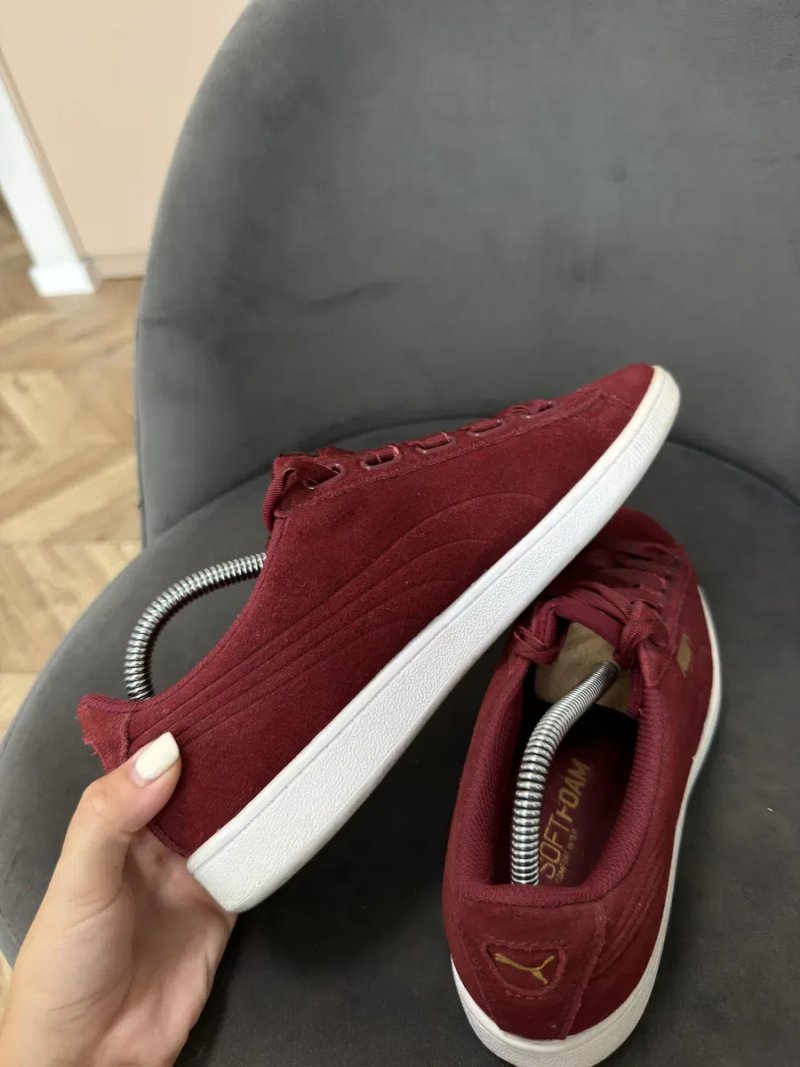 Кеди жіночі, Puma Vikky бордові (розмір 39) оригінал — фото 6