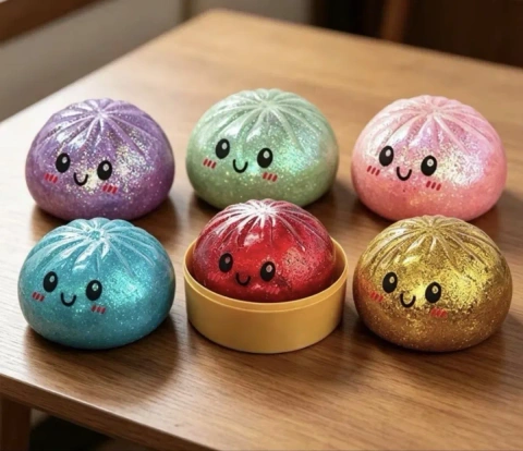 ‼️ХІТ‼️Антистрес іграшка Squeezy Dumplings сквіш пельмень.  Хінкалі. Бао булочка. Тренд тік току. Є опт і роздріб.