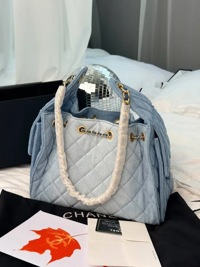 ‼️ХІТ‼️Chanel 25 Light Blue Denim Handbag / жіноча сумочка Шанель / женская джинсовая сумочка шанель — фото 2