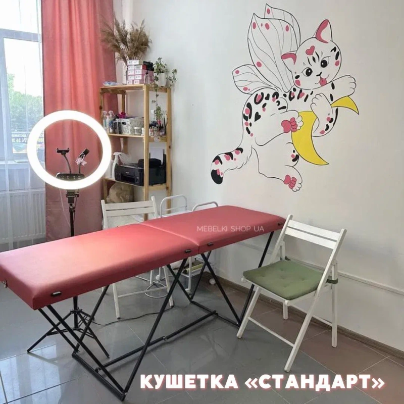 ХИТ!!! Кушетка автомат для наращивания ресниц, для масажа, роскладная — фото 3