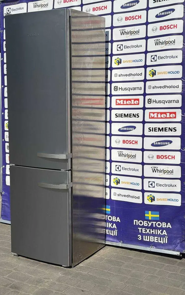 Холодильник б/в Miele No Frost 200см металік ГАРАНТІЯ #08377 — фото 3
