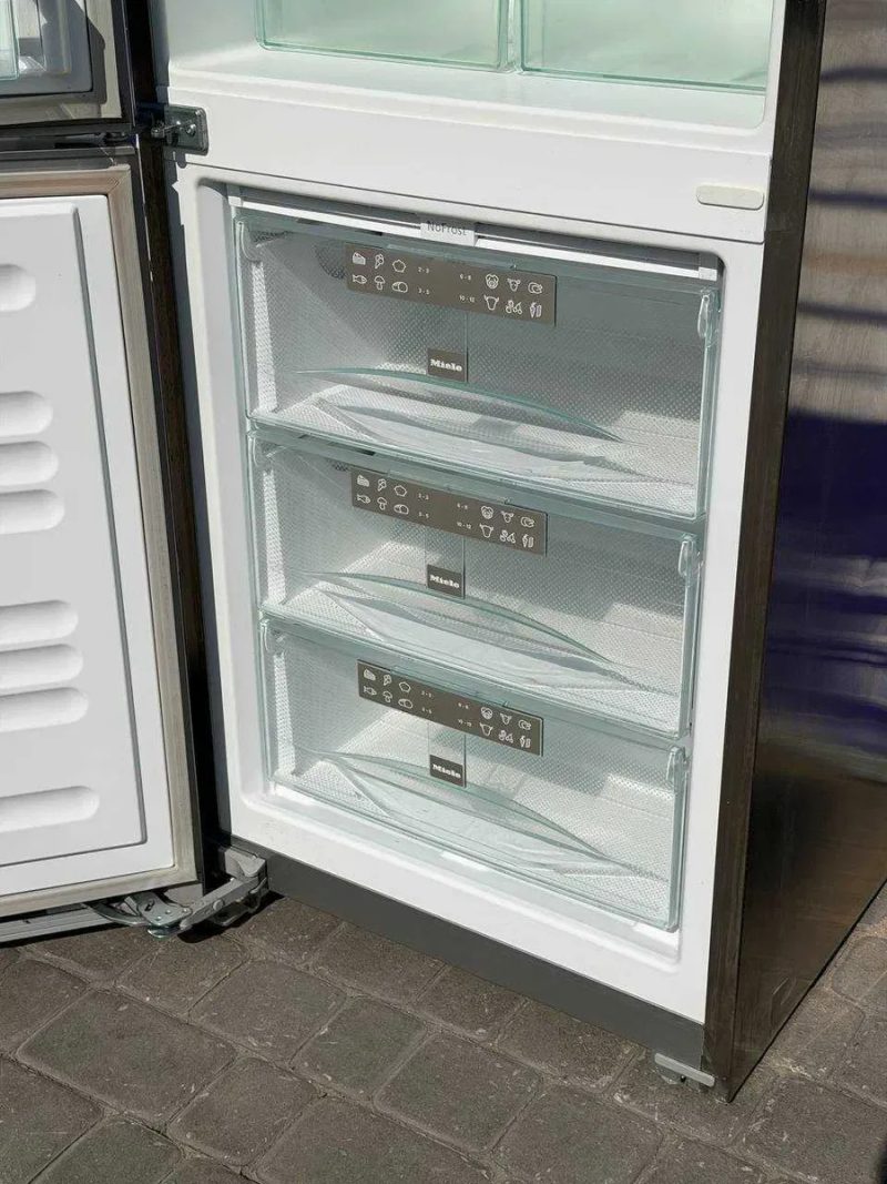 Холодильник б/в Miele No Frost 200см металік ГАРАНТІЯ #08377 — фото 8