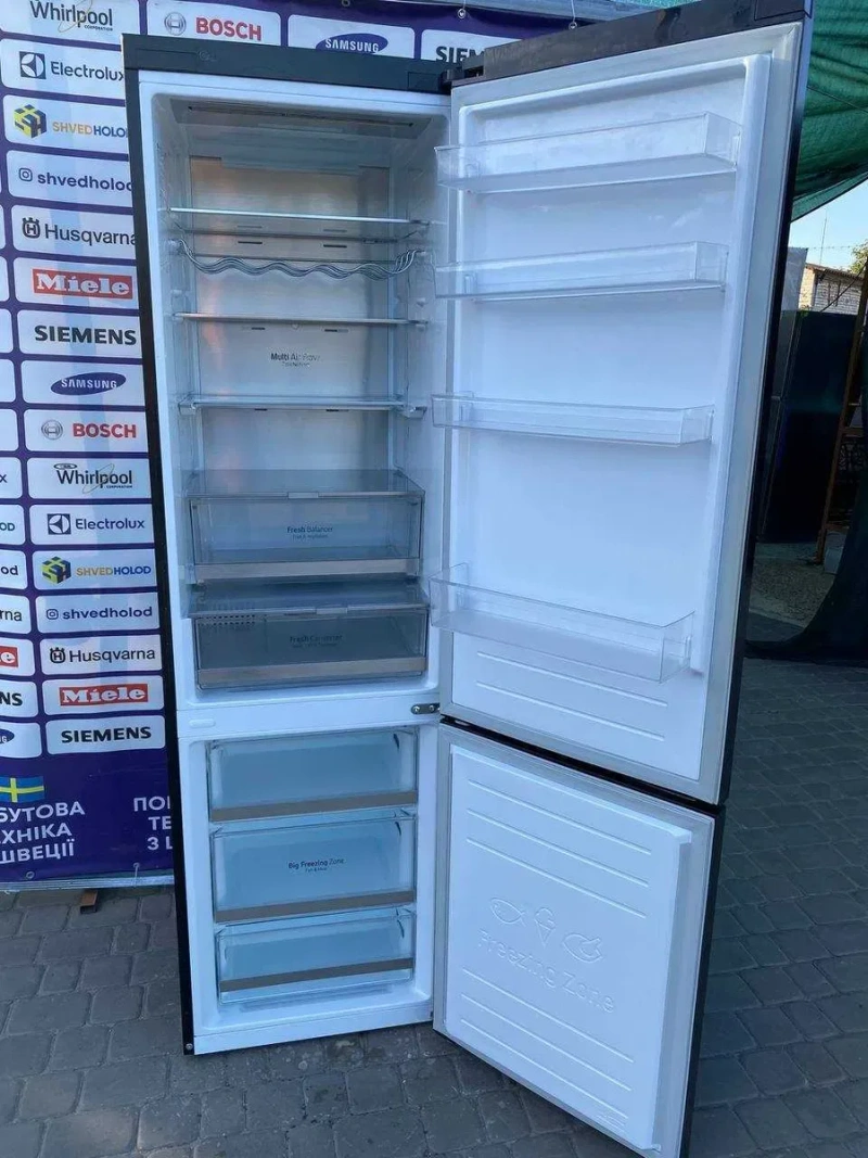 Холодильник б/в преміального класу LG 200/60/60 Графіт No Frost #08408 — фото 4