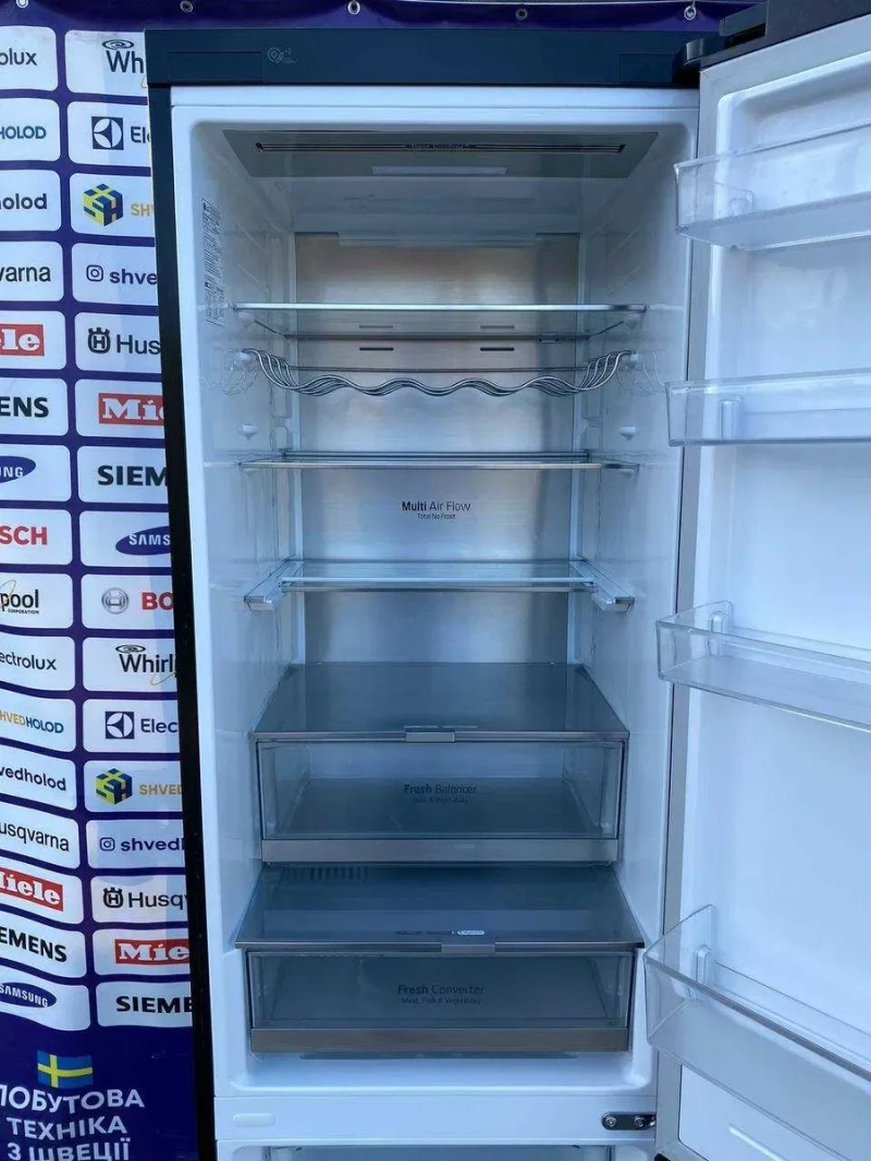 Холодильник б/в преміального класу LG 200/60/60 Графіт No Frost #08408 — фото 5