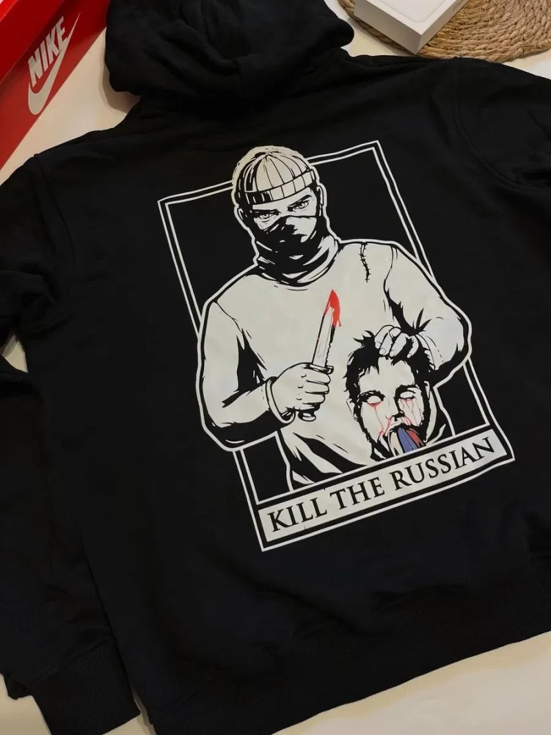 Худі чорна/Kill the/КІЛ ЗЕ/унісекс/KILL THE — фото 5
