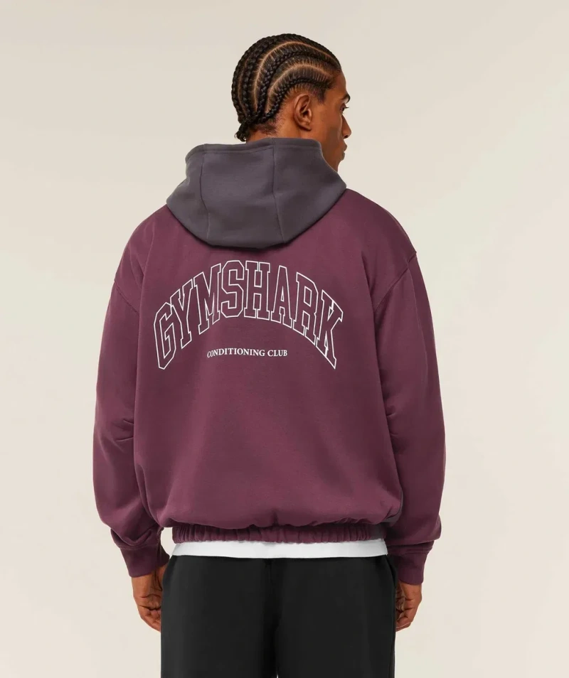 Худі Gymshark Collegiate Tech Оверсайз Кофта Джимшарк Оригінал США — фото 2