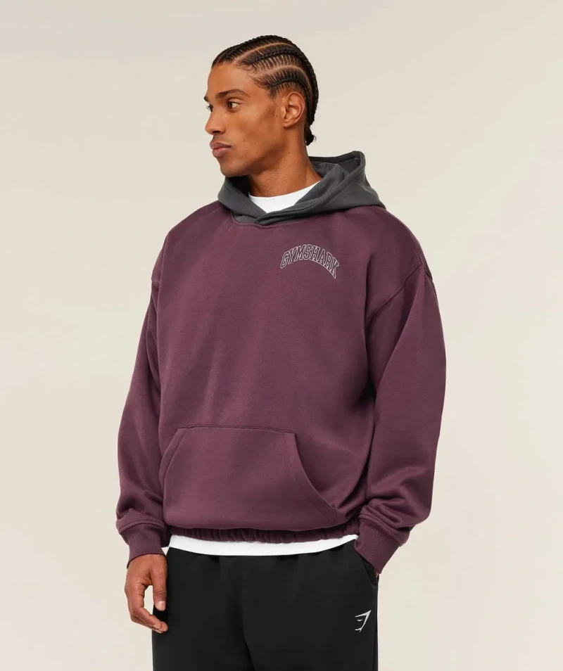 Худі Gymshark Collegiate Tech Оверсайз Кофта Джимшарк Оригінал США — фото 3