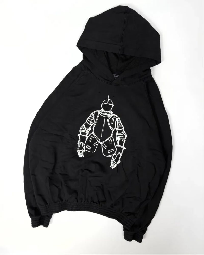 Худі Number Nine hoodie number nine black худи number nine кофта number nine намбер найн кофта чорна opium archive black M L — фото 2