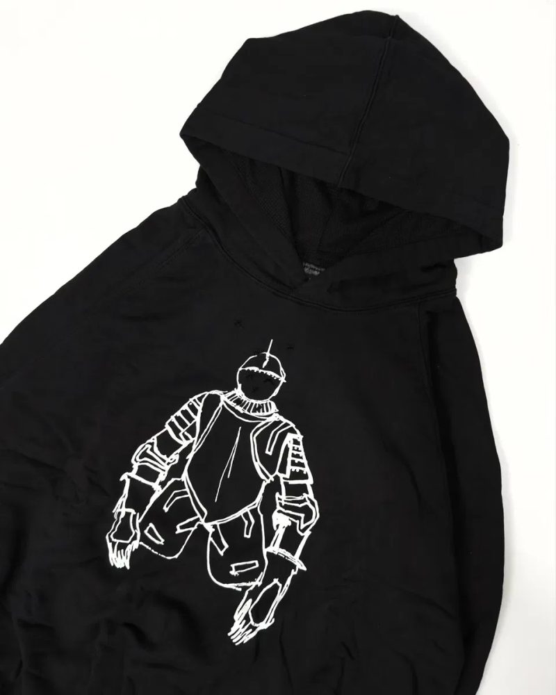 Худі Number Nine hoodie number nine black худи number nine кофта number nine намбер найн кофта чорна opium archive black M L — фото 3
