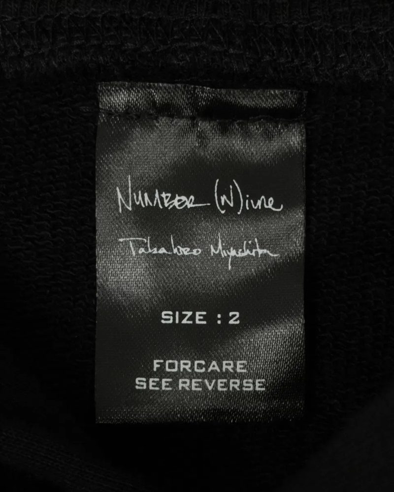 Худі Number Nine hoodie number nine black худи number nine кофта number nine намбер найн кофта чорна opium archive black M L — фото 5