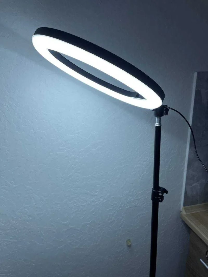Кільцева LED ЛАМПА + штатив 2 метра! Велика ЛАМПА + тримач для телефон — фото 4