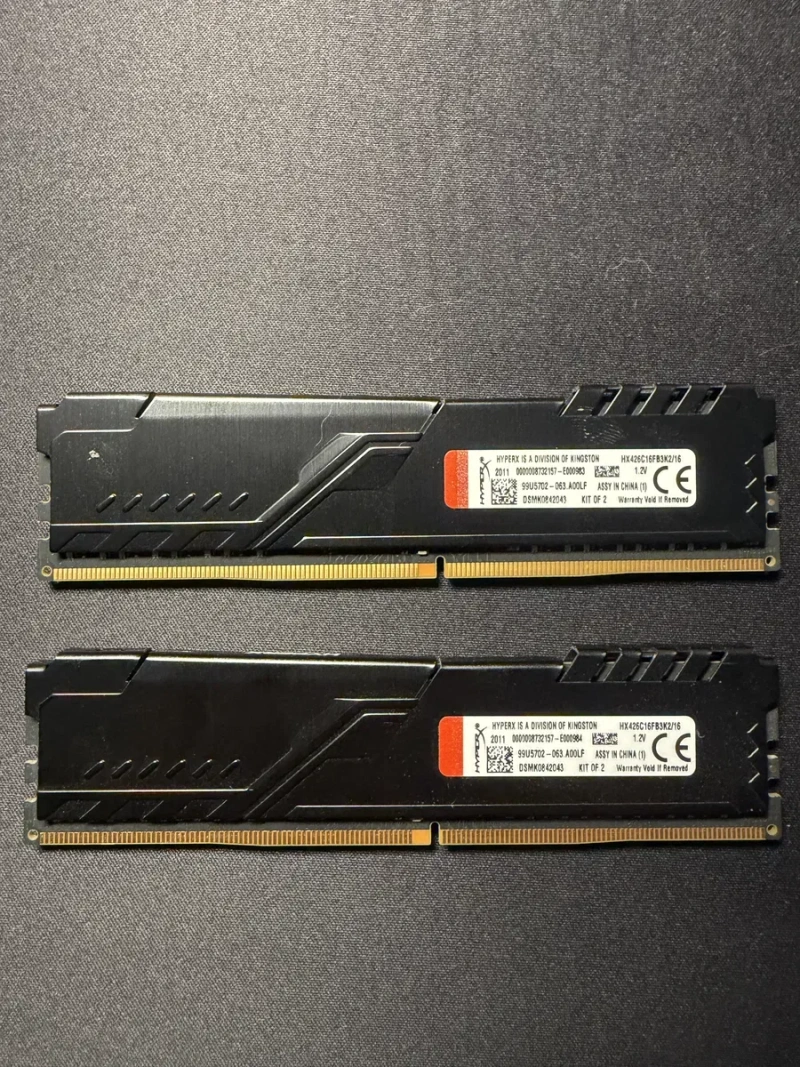 Kingston Fury HyperX DDR4 16GB (2×8GB) 2666MHz CL16 — комплект оперативної пам’яті — фото 3