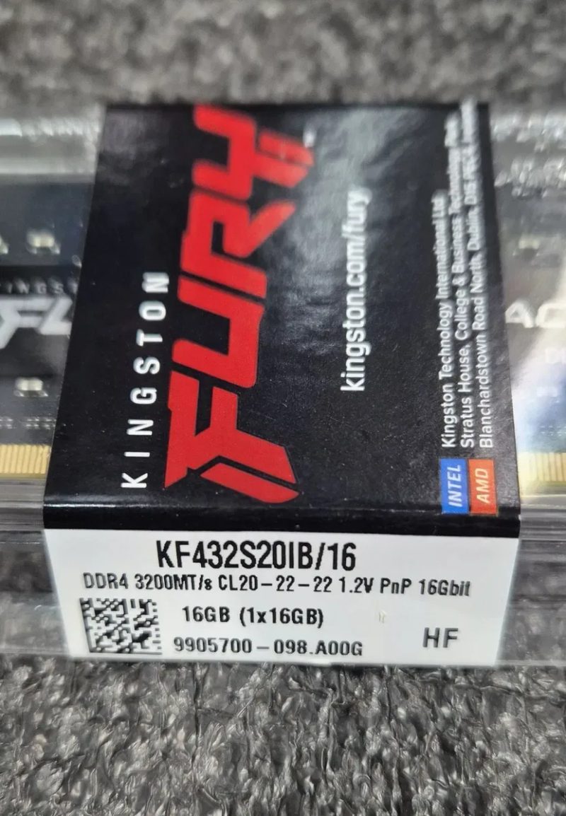 Kingston Fury SODIMM DDR4-3200 16384MB PC4-25600 Impact Black — фото 2