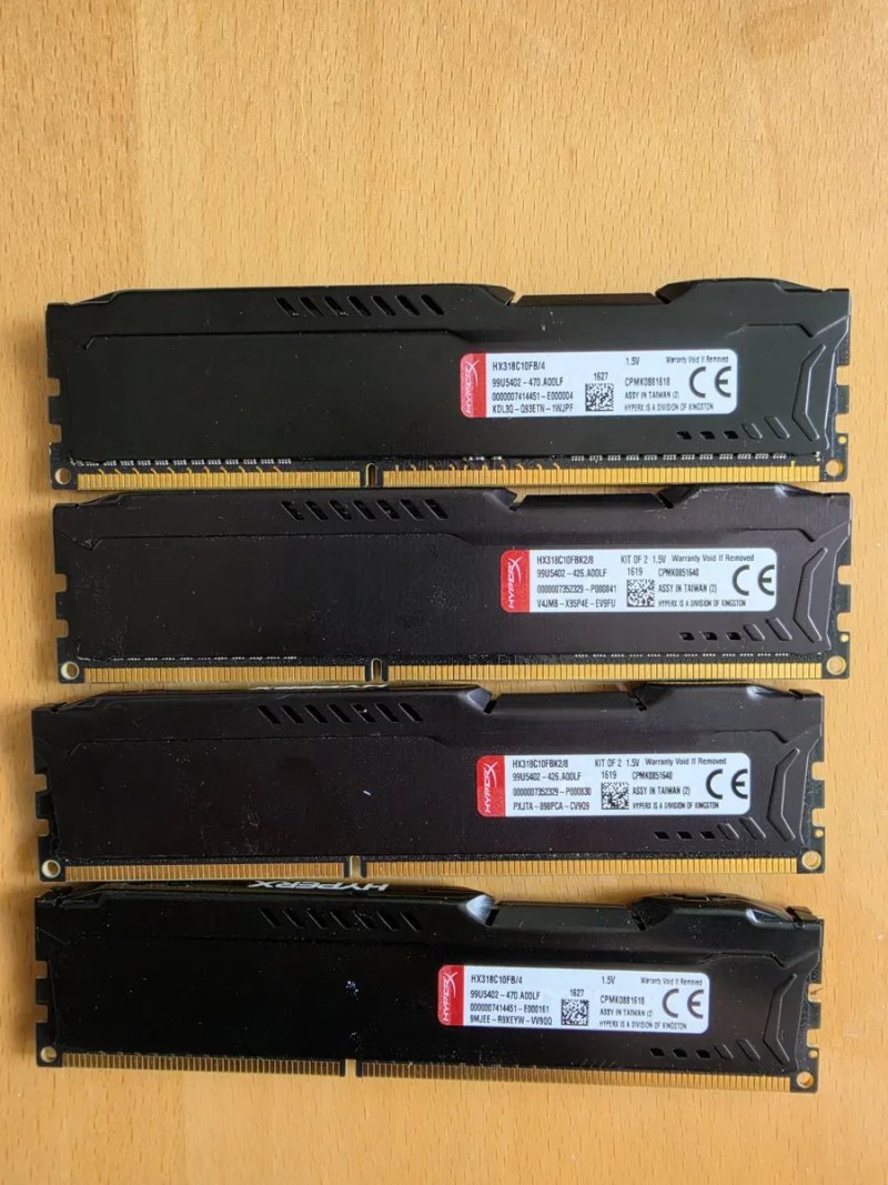 KINGSTON HYPERX 1866 ddr3 16gb (4*4gb) Память ддр3 Стан гарний Ціна за 16gb(4по4) — фото 2