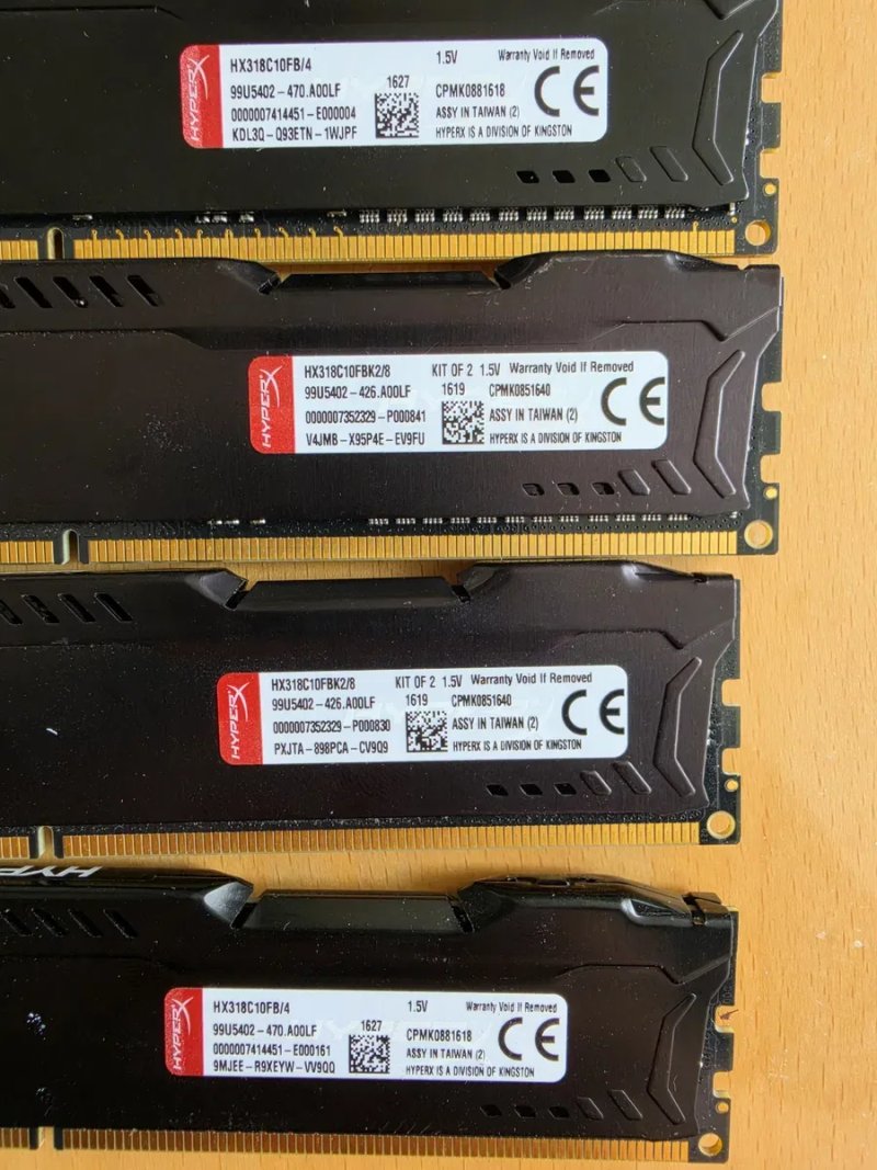 KINGSTON HYPERX 1866 ddr3 16gb (4*4gb) Память ддр3 Стан гарний Ціна за 16gb(4по4) — фото 3