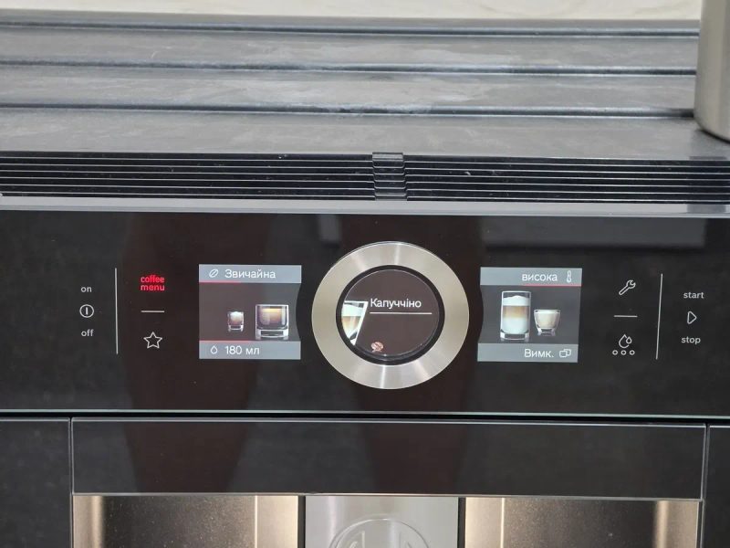 Кофемашина Bosch 8 Серія Чорний обсидіан Топ.стан Home Connect — фото 4