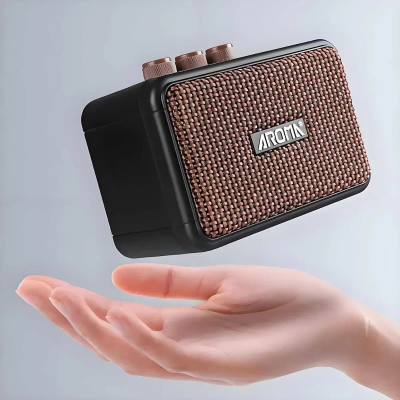 Комбопідсилювач портативний для гітари Aroma AG-04, Bluetooth, 5 ват — фото 6