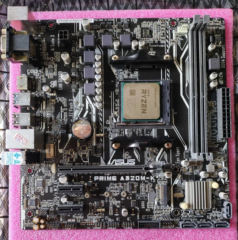 Комплект AM4 | ASUS PRIME A320M-K + Ryzen 3500X + DDR4 16GB (опціонально) — фото 3