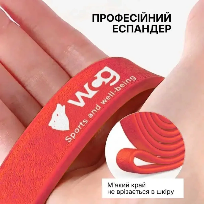 Комплект фітнес-резинок WCG PowerStrip (4 шт.) — Гумові еспандери для тренувань та підтягувань — фото 4