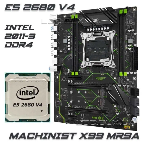 Комплект MACHINIST X99 MR9A / E5 2680 v4 / 16GB intel xeon lga 2011-3 x99 ddr4 зеон ксеон