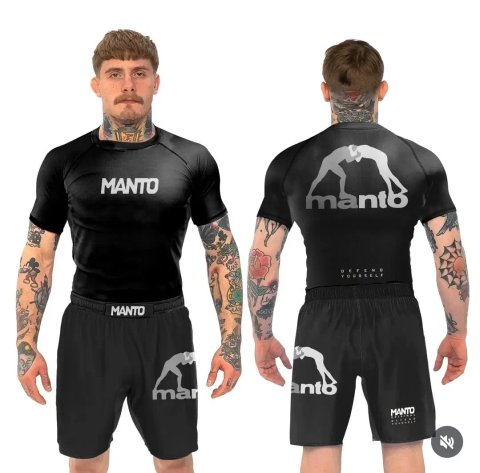 Комплект MANTO рашгард + шорти ММА БЖЖ | XS-3XL | Преміум які