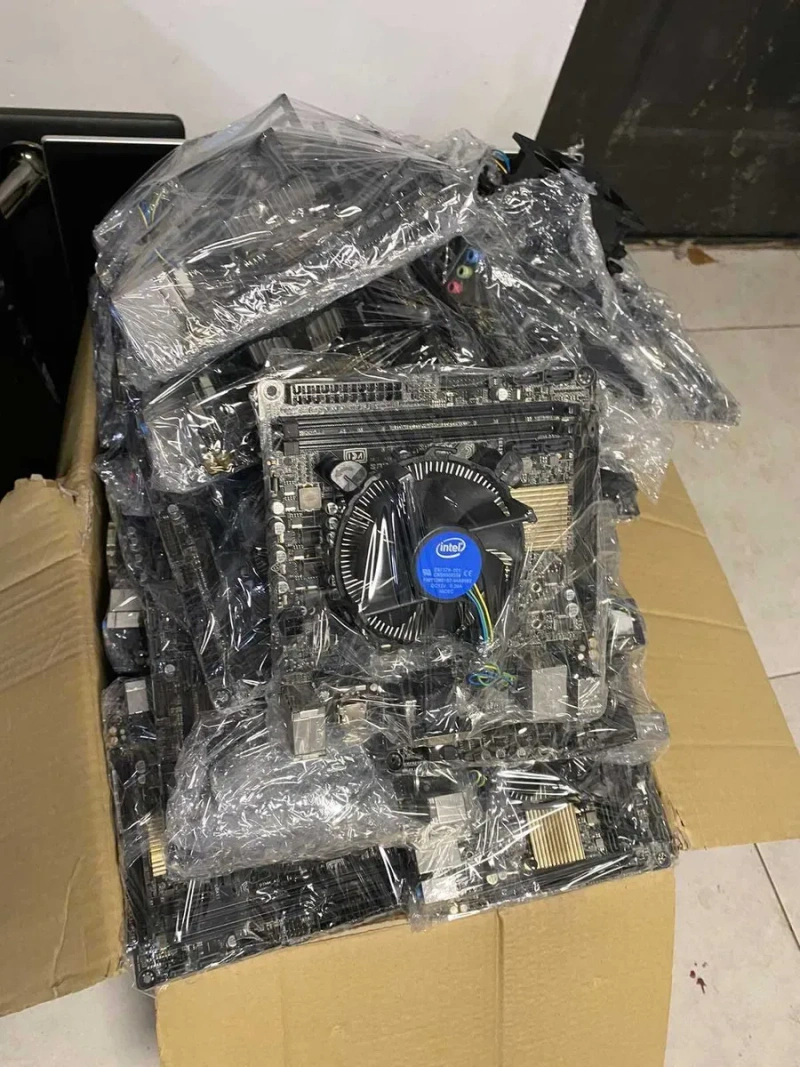Комплект плата S1150 S1155 S1151 S1156 AM3+ i5 I7 DDR3 DDR4 I5 6400 — фото 3