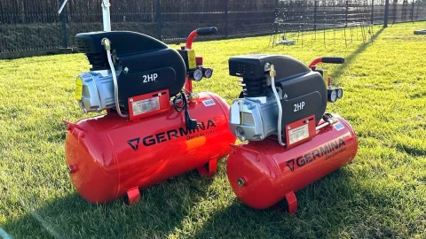 Компресор 50 л GERMINA 200 л/хв 8 бар повітряний поршневий компрессор повітряний автомобільний для фарбування електричний повітряний воздушный