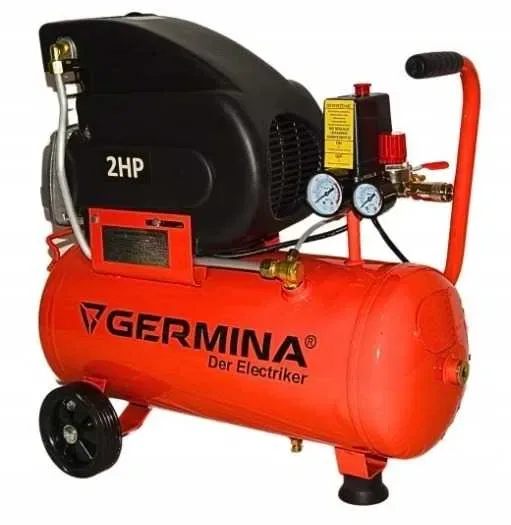Компресор 50 л GERMINA 200 л/хв 8 бар повітряний поршневий компрессор повітряний автомобільний для фарбування електричний повітряний воздушный — фото 5